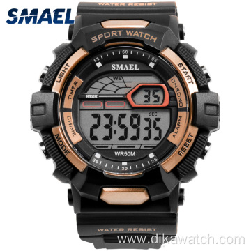 SMAEL Men's Sport Casual Watchs Waterproof LED Display
